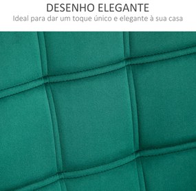 Poltrona Moderna Poltrona de Leitura Estofada em Veludo com Assento Amplo Pés em Madeira  67x61,5x71 cm Verde