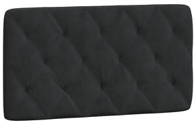 Cama com colchão 100x200 cm veludo preto
