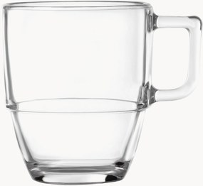 Chávenas para café americano em cristal, conjunto de 6