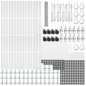 Cerca Hexagonal vidaXL 1,2x100 m Aço Galvanizado