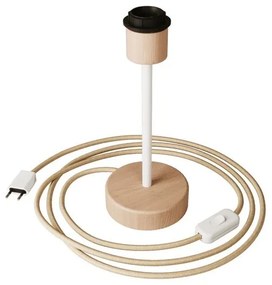 Alzaluce Wood - Candeeiro de mesa em madeira com adequação ao abajur
