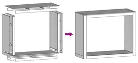 Suporte para lenha 100x40x80 cm aço galvanizado