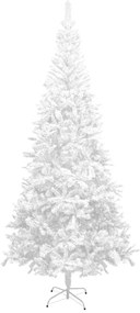 vidaXL Árvore de natal artificial L, 240 cm, branca