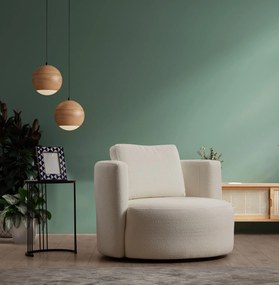 Cadeirão Asos – Creme – 105x100x71 cm