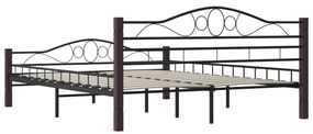 Estrutura de cama 160x200 cm metal preto