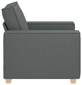 Sofá-cadeira Cinza Escuro 60 cm Tecido