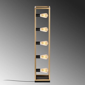 Candeeiro de Pé Kafes – Dourado – 21 x 21 x 102 cm