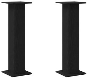 Suporte para Plantas vidaXL 2 pcs Carvalho Preto 30x30x95 cm Madeira C