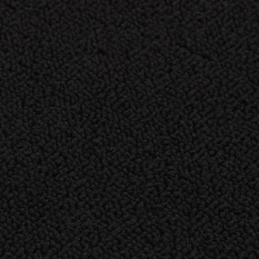 Tapetes antiderrapantes retang. p/ escadas 15pcs 75x20 cm preto