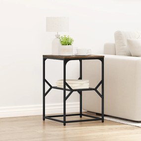 Mesa Lateral vidaXL Carvalho Defumado 41x40x60 cm Madeira Engenharia