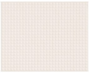 Manta pesada 11 kg 235x290 cm tecido creme-claro