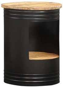 vidaXL Mesa de centro 43x55 cm madeira de mangueira maciça