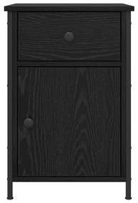 Gabinetes de Cabeceira 2 pcs Carvalho Preto 40x42x60 cm Madeira engenh