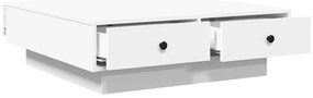 Mesa de centro 90x90x28 cm contraplacado branco