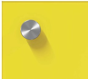 Cozinha Backsplash vidaXL Amarelo 110x60x0,6 cm de Vidro Temperado