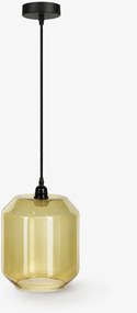 Candeeiro de Tecto em Vidro e Dourado – Andrea Candeeiro de Teto Andrea House Vidro e Dourado Ø22 cm