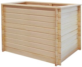 vidaXL Canteiro elevado para jardim 100x100x80cm madeira de pinho 19mm
