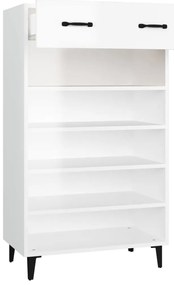 Sapateira 60x35x105 cm derivados de madeira branco brilhante