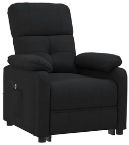 Poltrona elétrica reclinável tecido preto