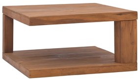 vidaXL Mesa de centro 65x65x33 cm madeira de teca maciça