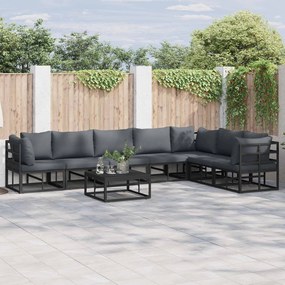 vidaXL Conjunto de Sofá de Jardim com almofada 8 pcs