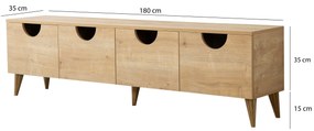 Móvel TV Four Seasons – Carvalho – 180x50x35 cm
