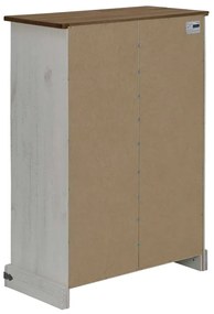 Adega HALDEN com Suporte para Vinhos e Porta Deslizante Pinho