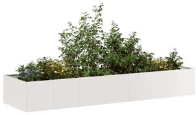 vidaXL Vaso/floreira 280x80x40 cm aço inoxidável