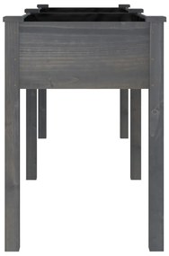 Vaso/floreira c/ forro 203x53x76 cm madeira de abeto maciça