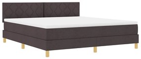 Cama Box Spring com Colchão Castanha 180x200 cm Tecido