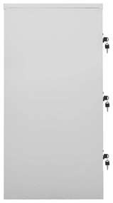 Cacifo 90x45x92,5 cm aço cinzento-claro