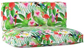 vidaXL Conjunto de Almofadas de Palete 2 Peças - Oxford, Selva Tropical