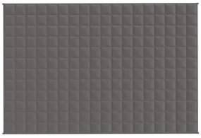 Manta pesada 9 kg 122x183 cm tecido cinza