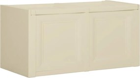 vidaXL Caixa para almofadões 86x40x42 cm 85 L branco nata