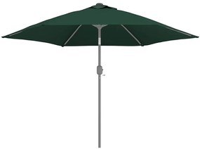 Tecido de substituição p/ guarda-sol de exterior 300 cm verde