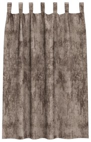 Cortinas de Veludo 2 pcs com Ilhós Cappuccino 175x140 cm