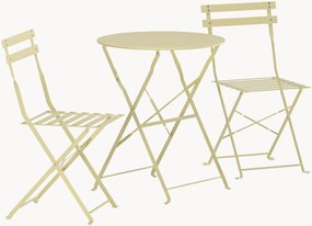Conjunto de jantar bistrô dobrável para jardim Tao, conjunto de 3