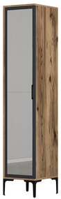 Guarda-roupa Kumsal P – Nogueira/Antracite – 40x47,5x201,4 cm