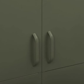Roupeiro 90x50x180 cm aço verde-azeitona