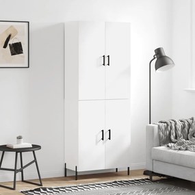 vidaXL Armário alto 69,5x34x180 cm derivados de madeira branco