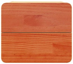 Mesa-de-cabeceira com gaveta 2 pcs Castanho 39 x 34 x 33 cm