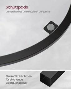 Estante de canto com 5 prateleiras em vidro temperado 28 x 28 x 158 cm preto clássico