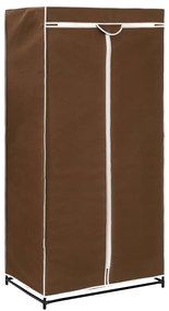 Roupeiros 2 pcs 75x50x160 cm castanho