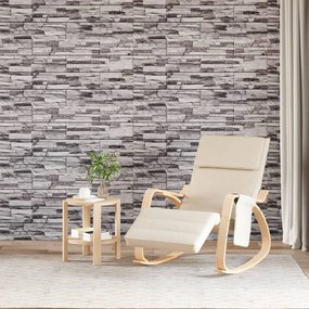 Painéis de parede 3D 10 pcs 100x50 cm EPS cinzento-claro