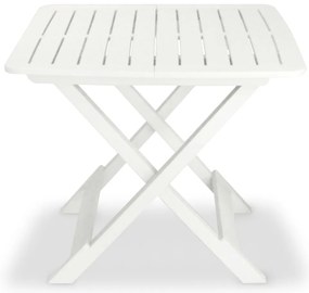 Conjunto bistrô para jardim 3 pcs plástico branco