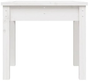 Banco de jardim 50x44x45 cm madeira de pinho maciça branco