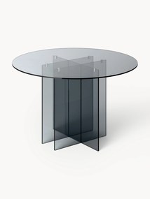 Mesa de jantar redonda de vidro Anouk, vários tamanhos