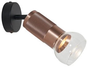 Foco de teto moderno bronze escuro ajustável - Veerle Moderno