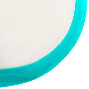 Colchão de ginástica insuflável c/ bomba 500x100x15cm PVC verde