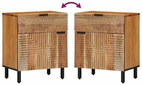 Mesa de Cabeceira vidaXL 50x33x60 cm Madeira de Acácia Sólida